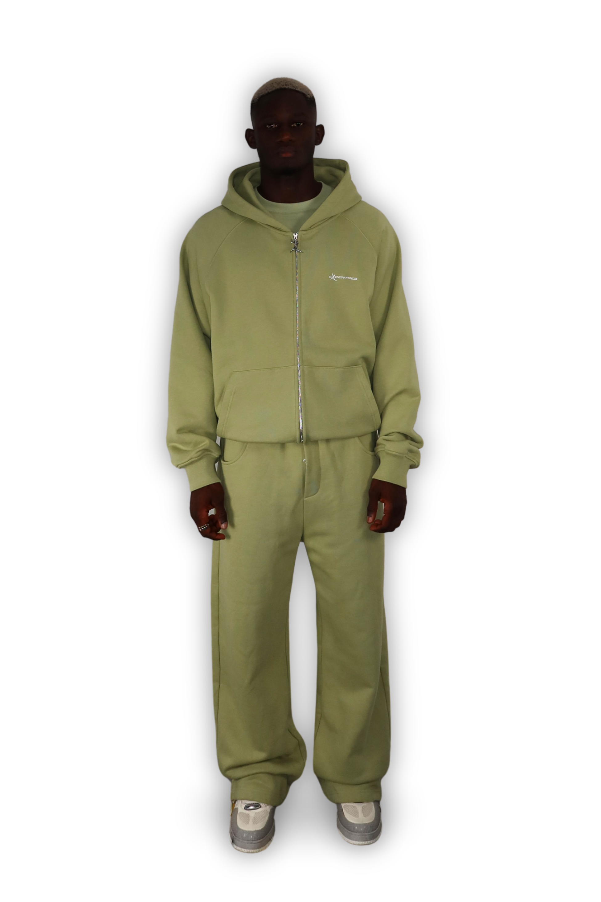 ZIP HOODIE MATCHA GREEN