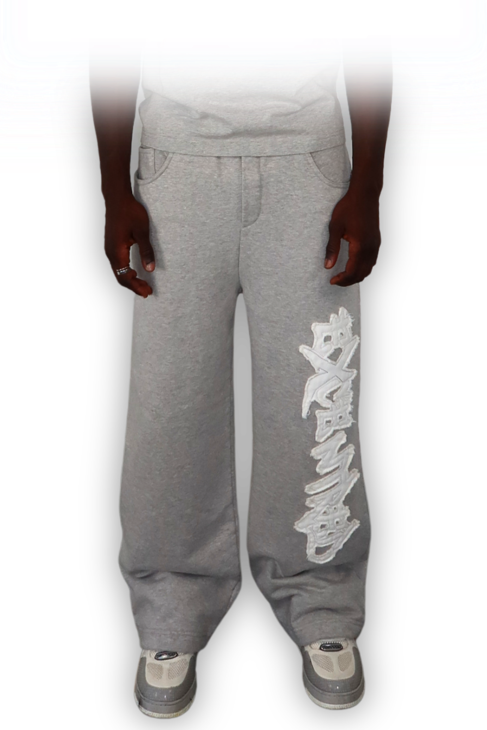DISTRESSED JOGGER SMOKE GREY
