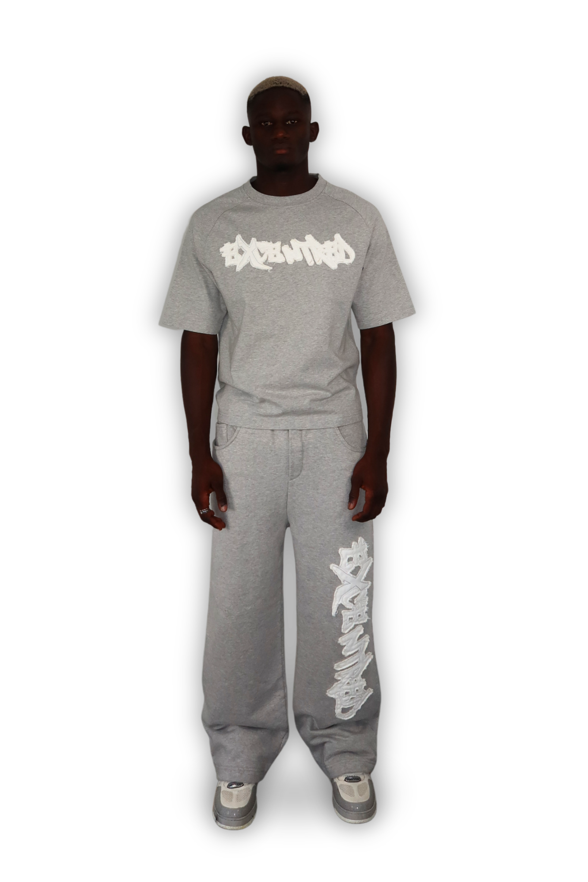DISTRESSED T-SHIRT SMOKE GREY