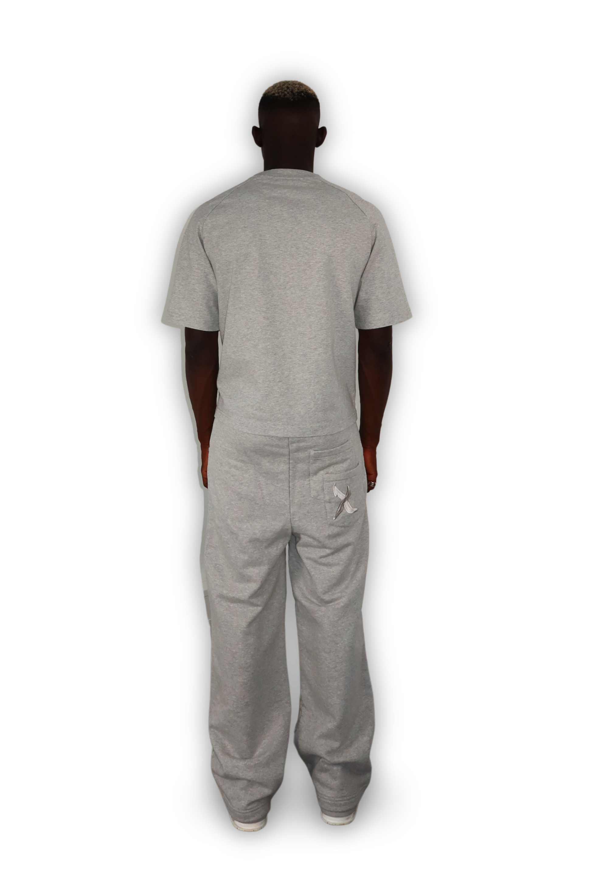 DISTRESSED T-SHIRT SMOKE GREY