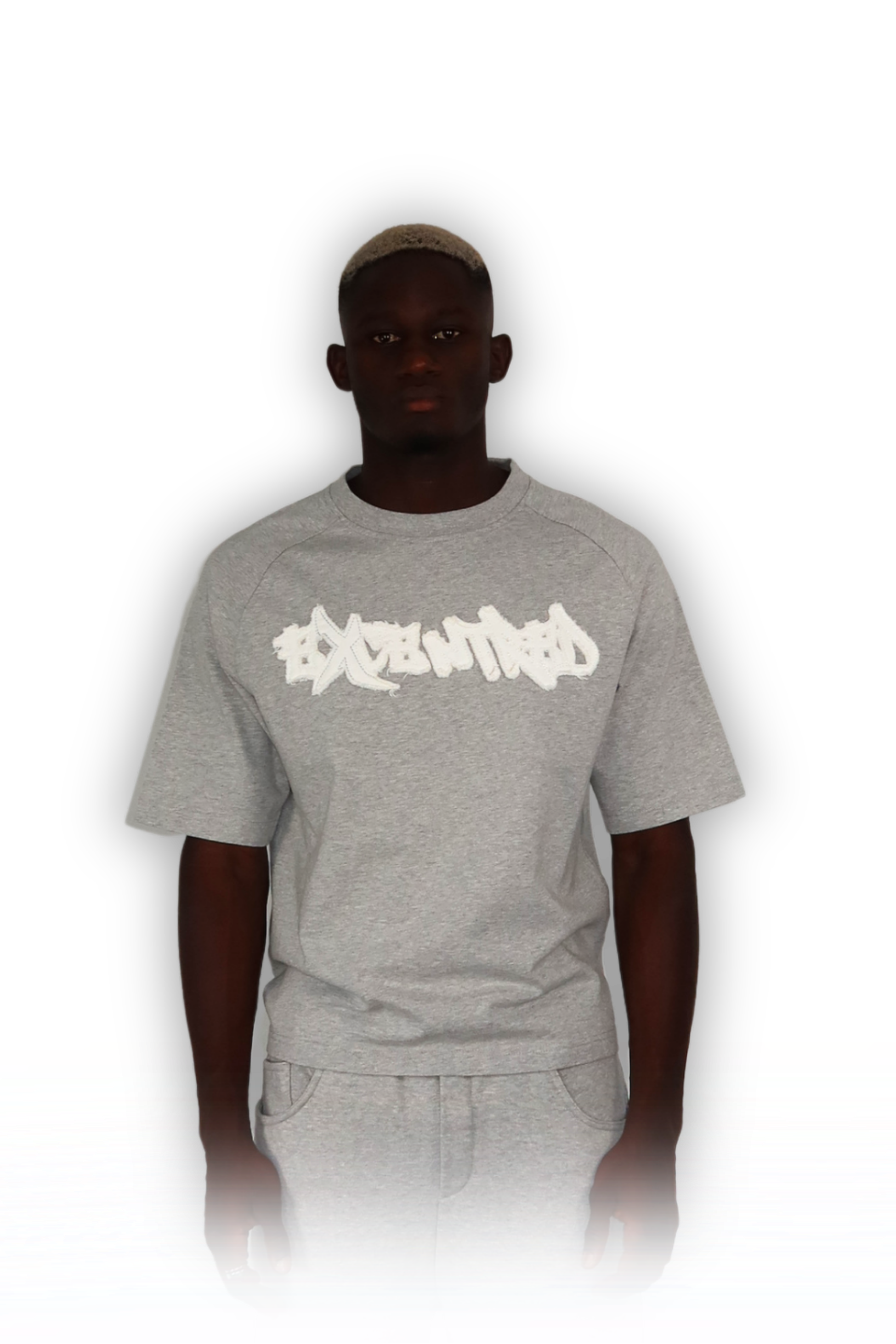 DISTRESSED T-SHIRT SMOKE GREY