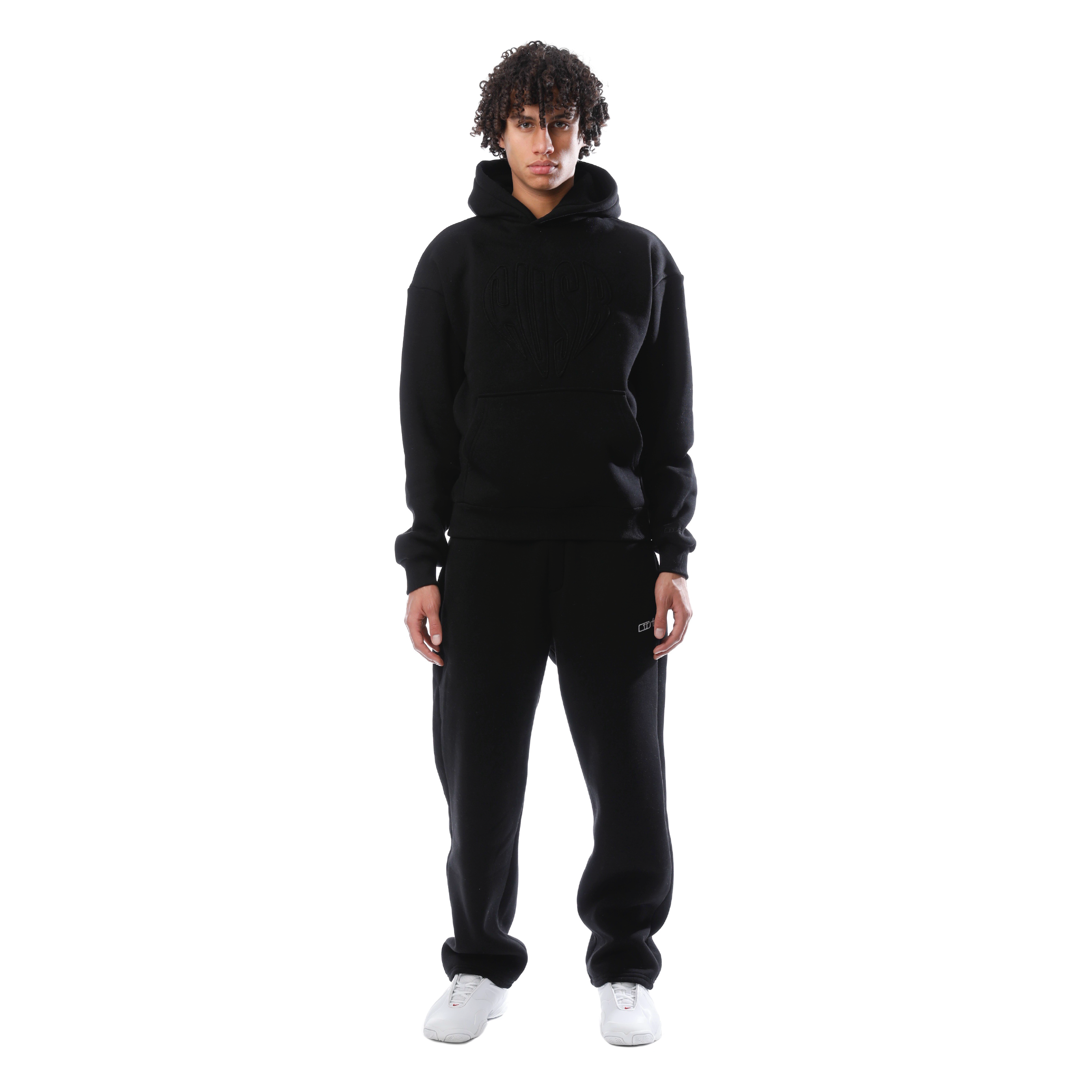 HEART HOODIE BLACK ON BLACK