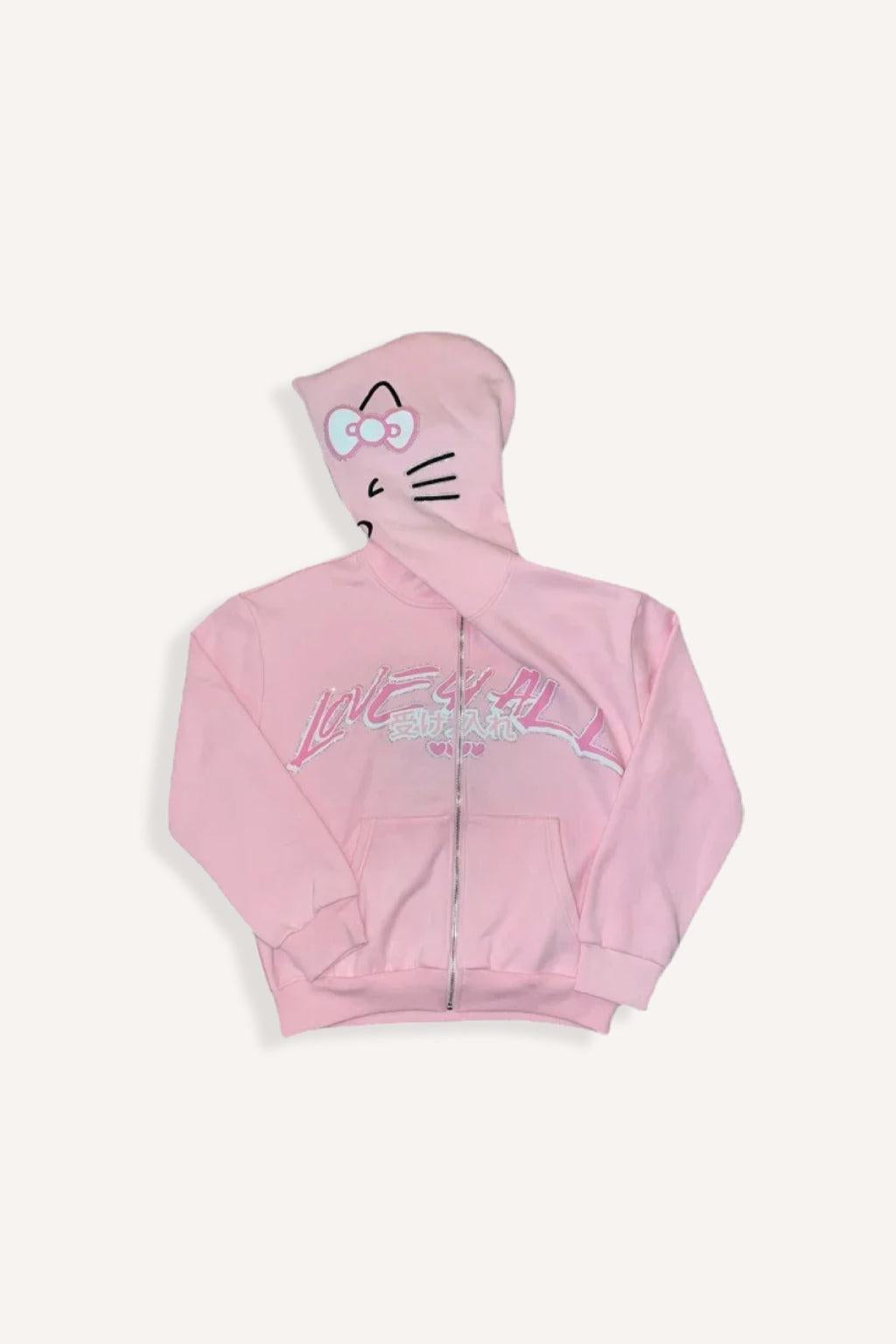 Hello Kitty Full Zip-y2k streetwear