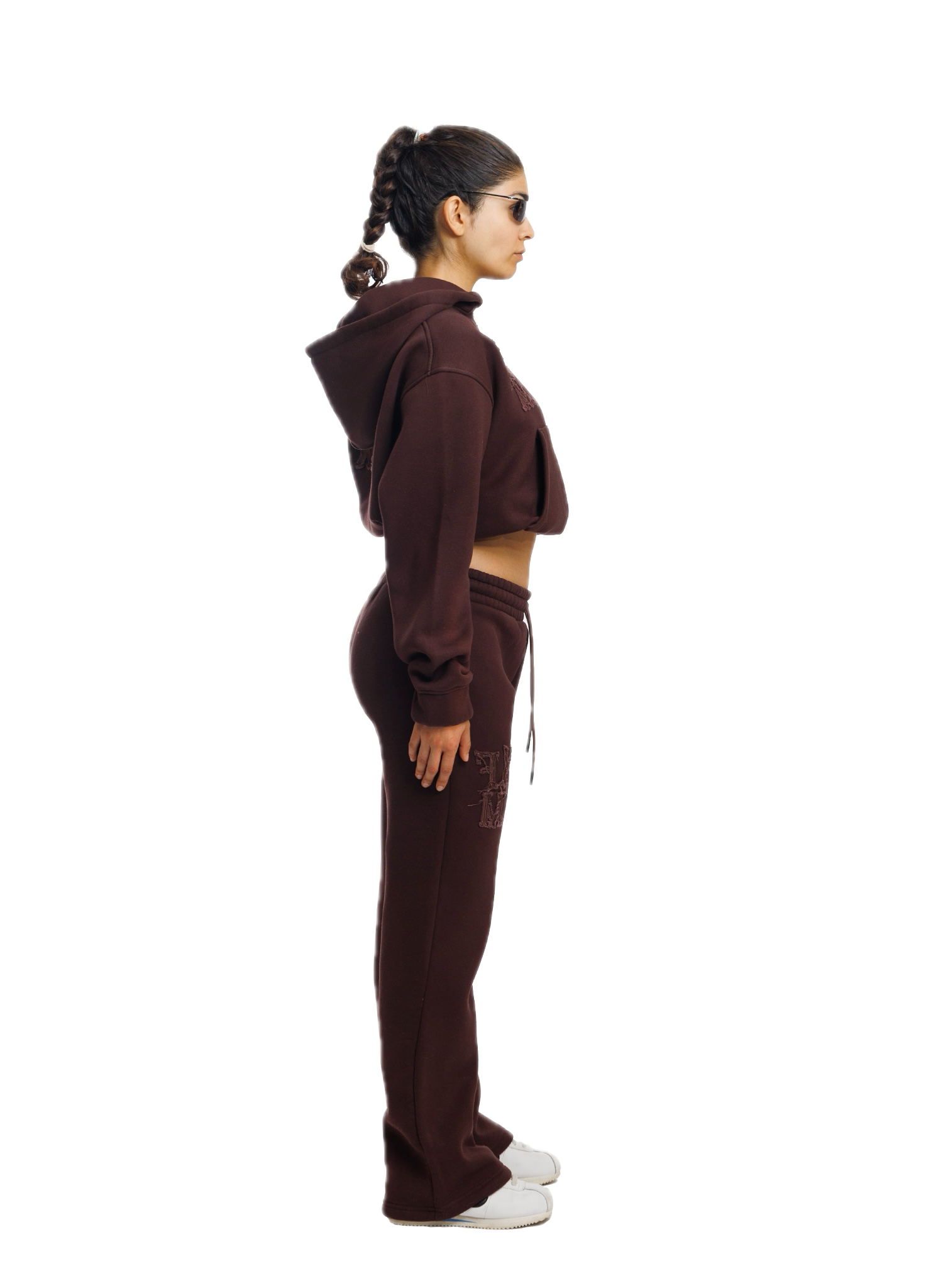 C/A ZIP-HOODIE CHOC PLUM WOMAN