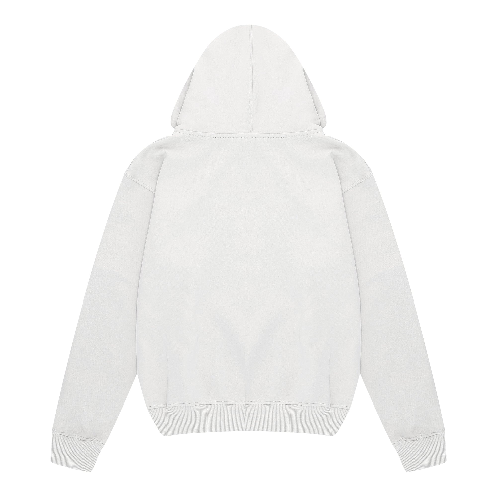 Essential Zip Up Hoodie Light Gray