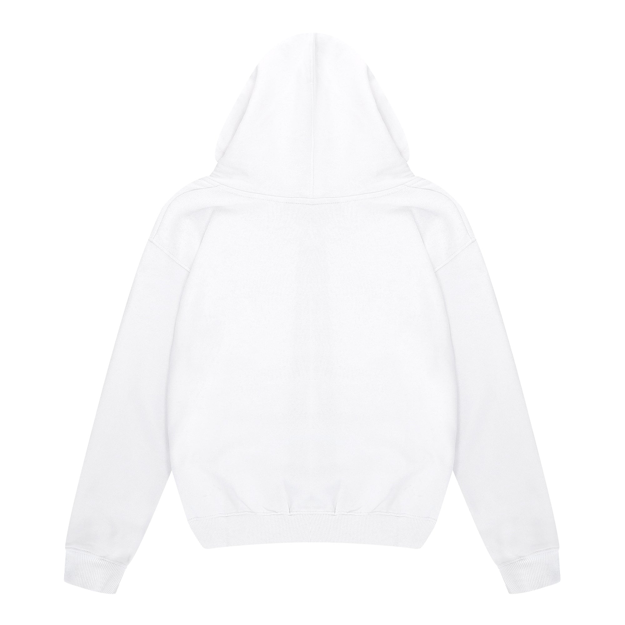 Essential Zip Up Hoodie White