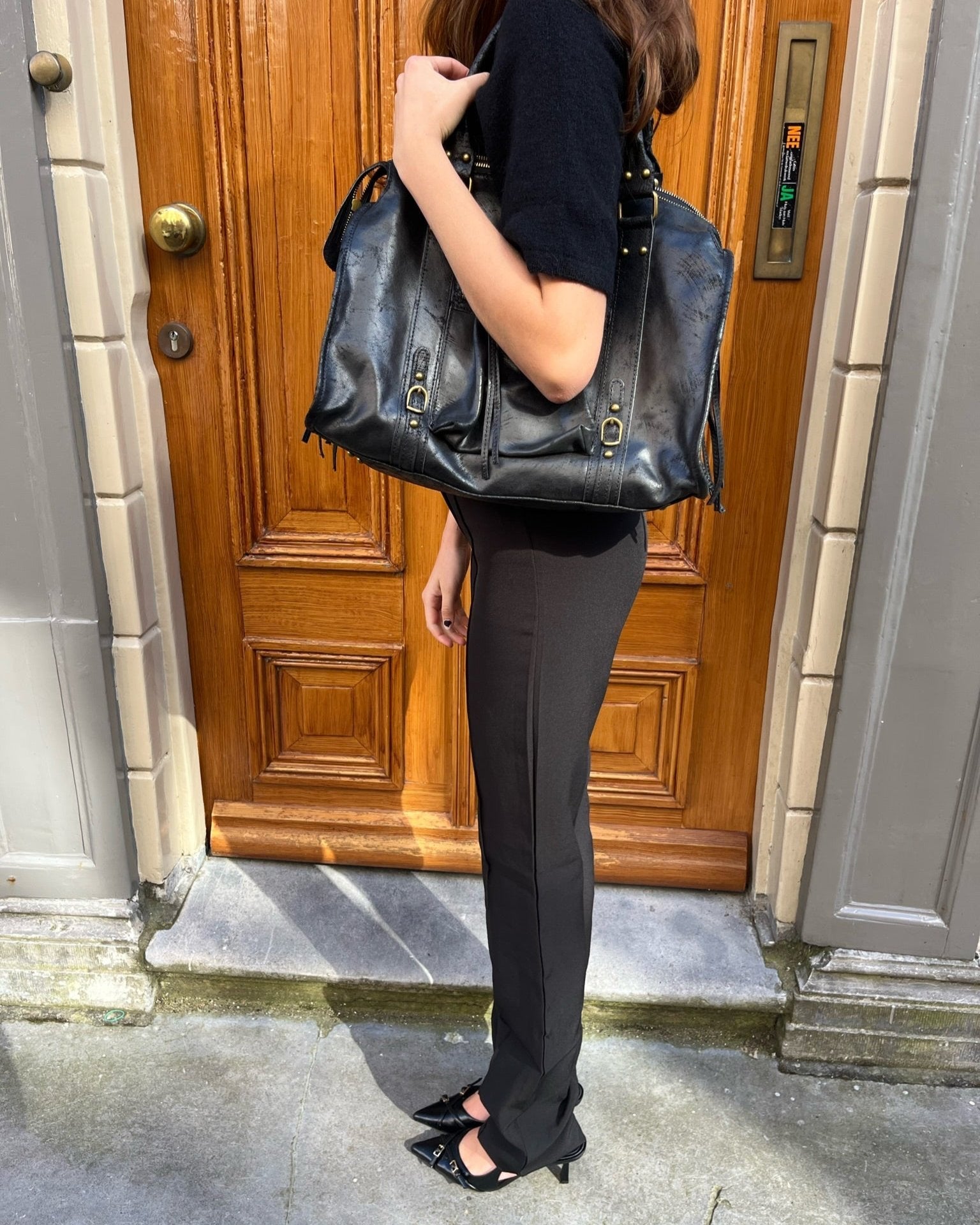 It girl bag black