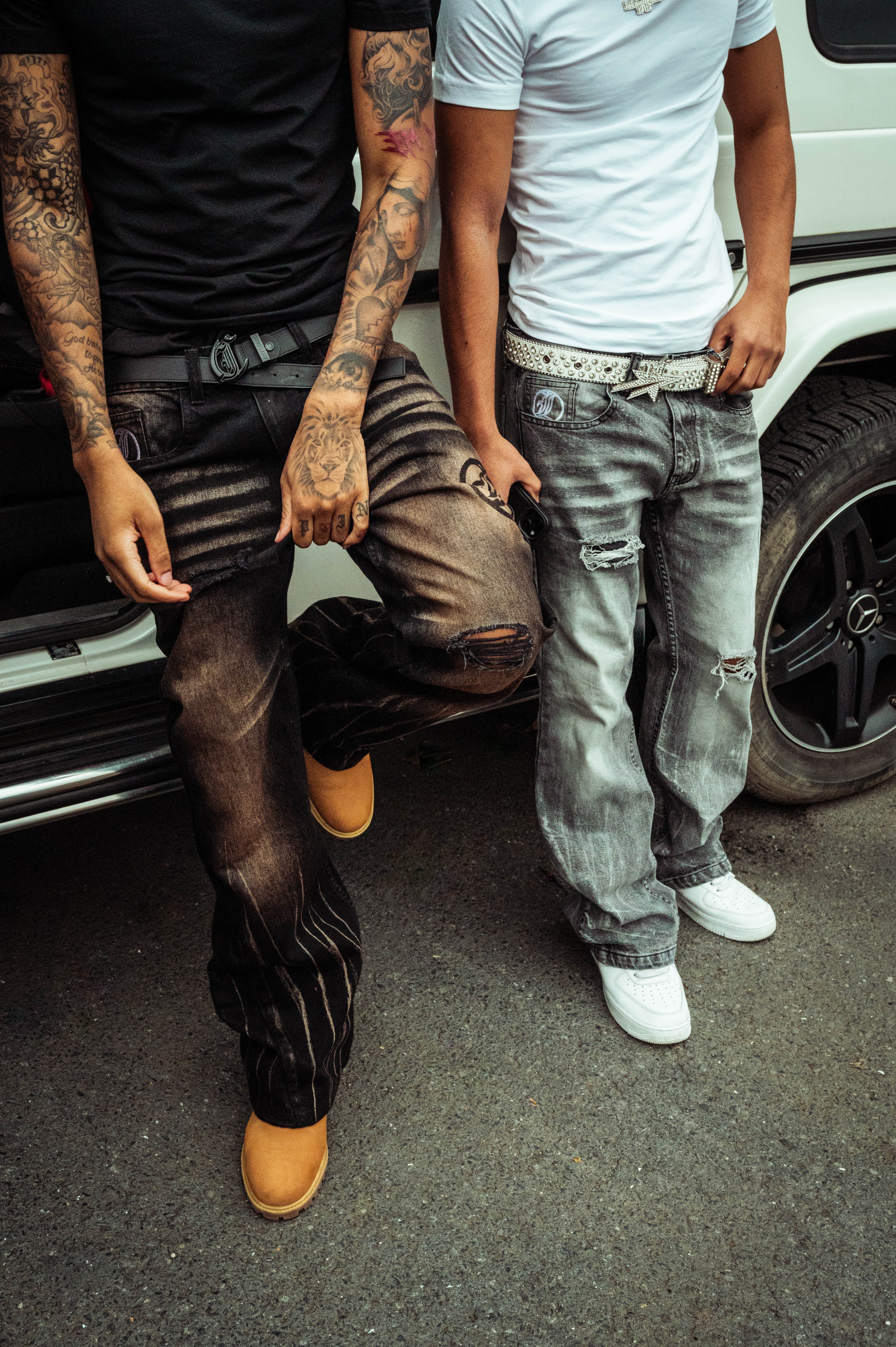 Flared Jeans Series - Gray