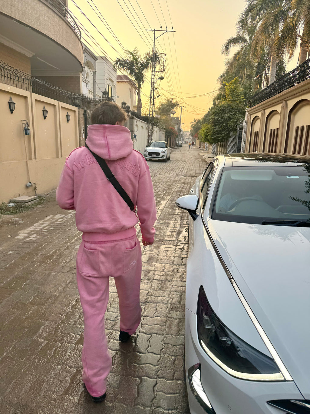 Flared Jogger Pink