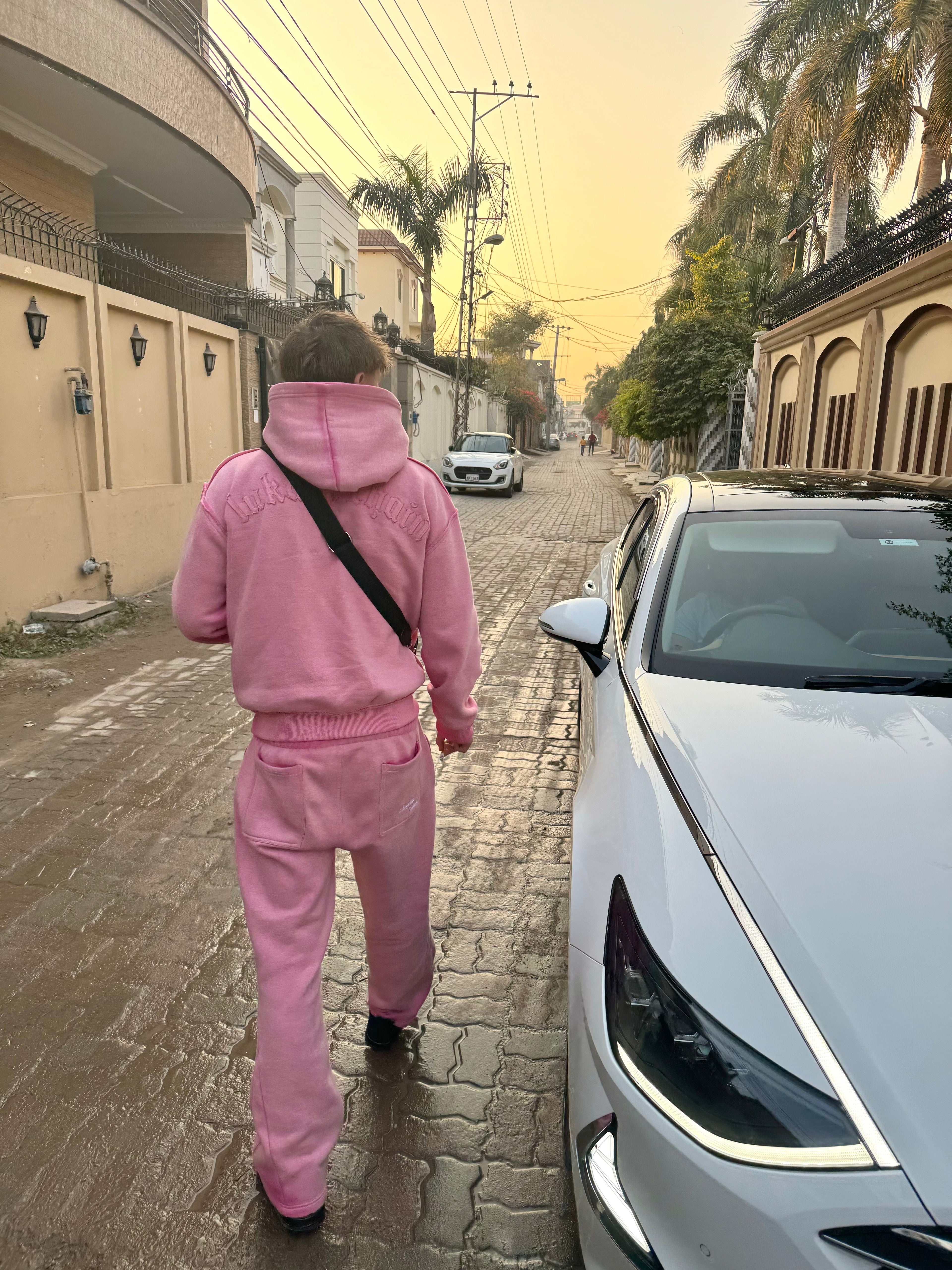 Flared Jogger Pink
