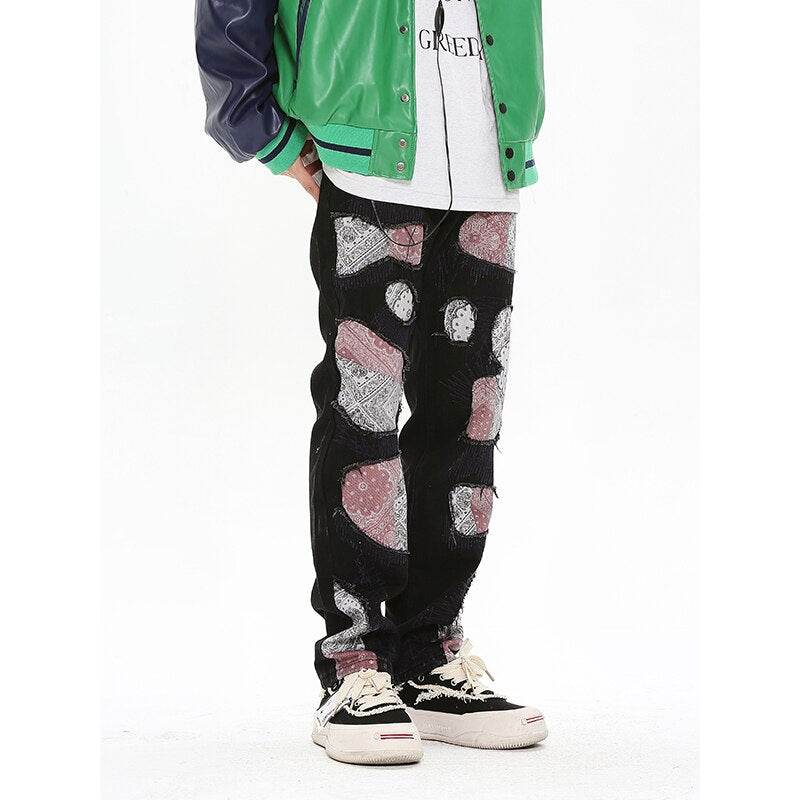Jean bandana patchwork