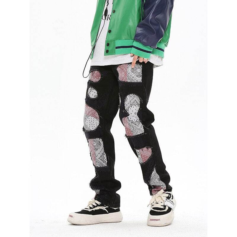 Jean bandana patchwork