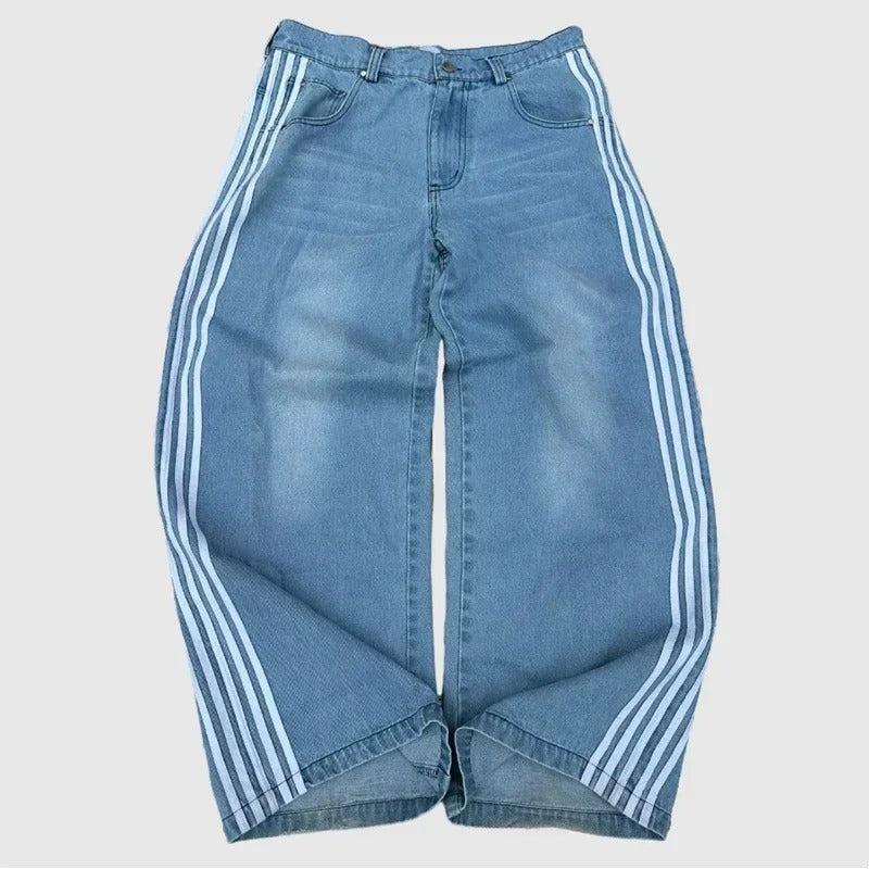 Jean custom Y2K-y2k streetwear