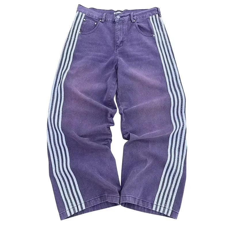 Jean custom Y2K-y2k streetwear