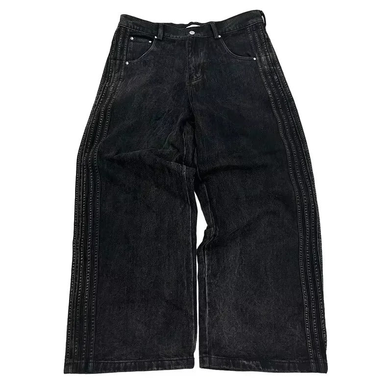 Jean custom Y2K-y2k streetwear