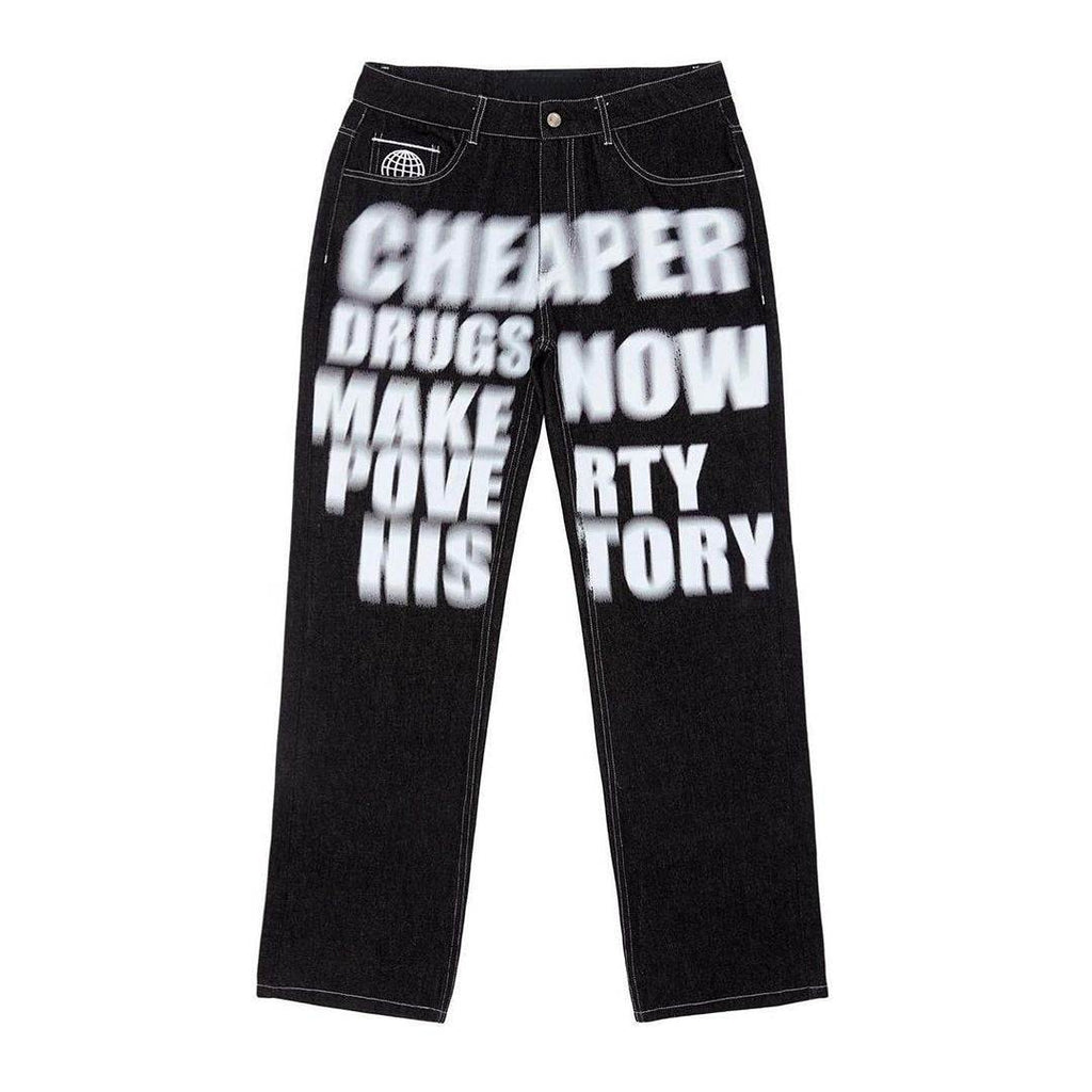 Jean drip-y2k streetwear