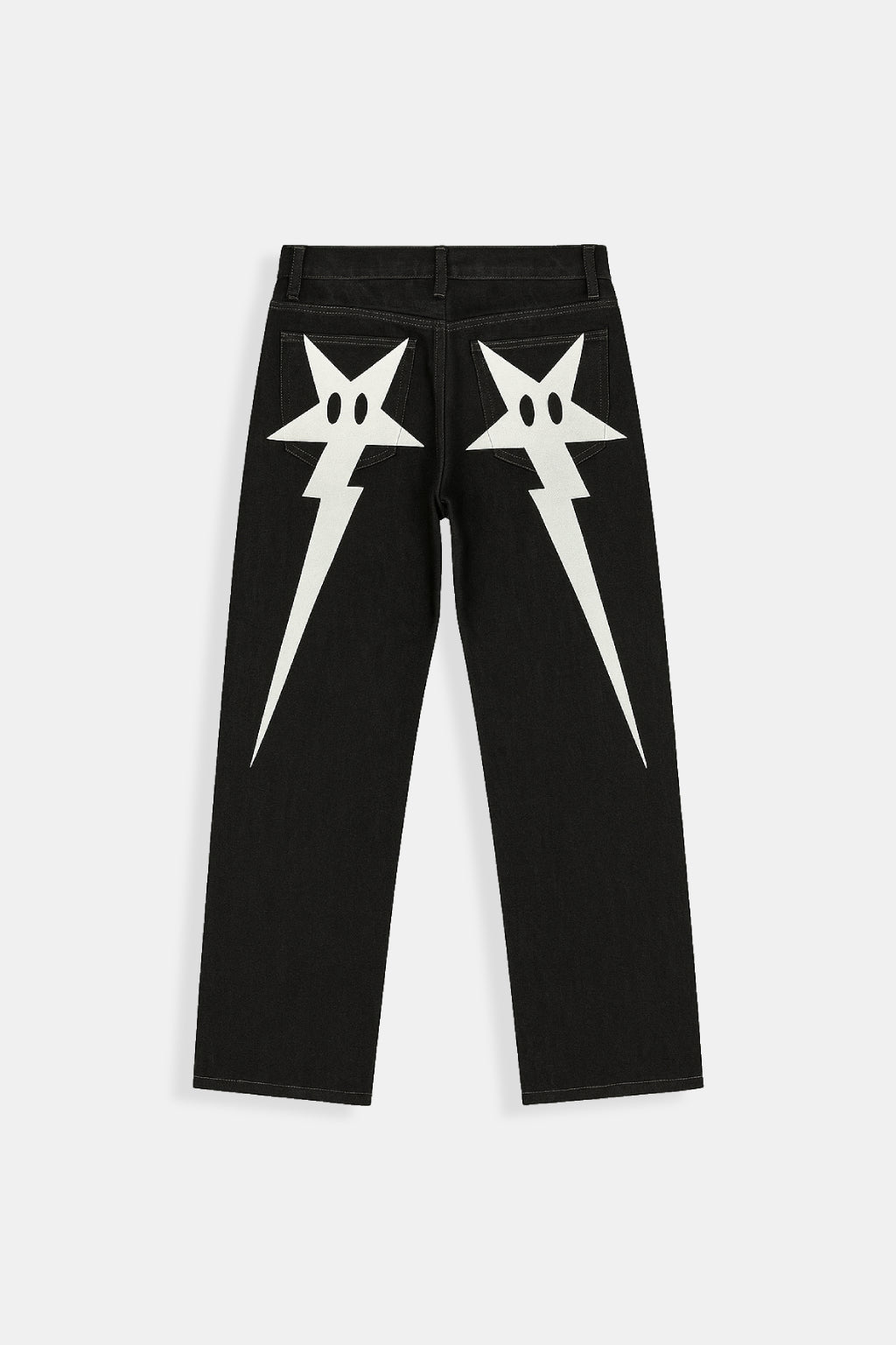 Jean etoile fesse-y2k streetwear