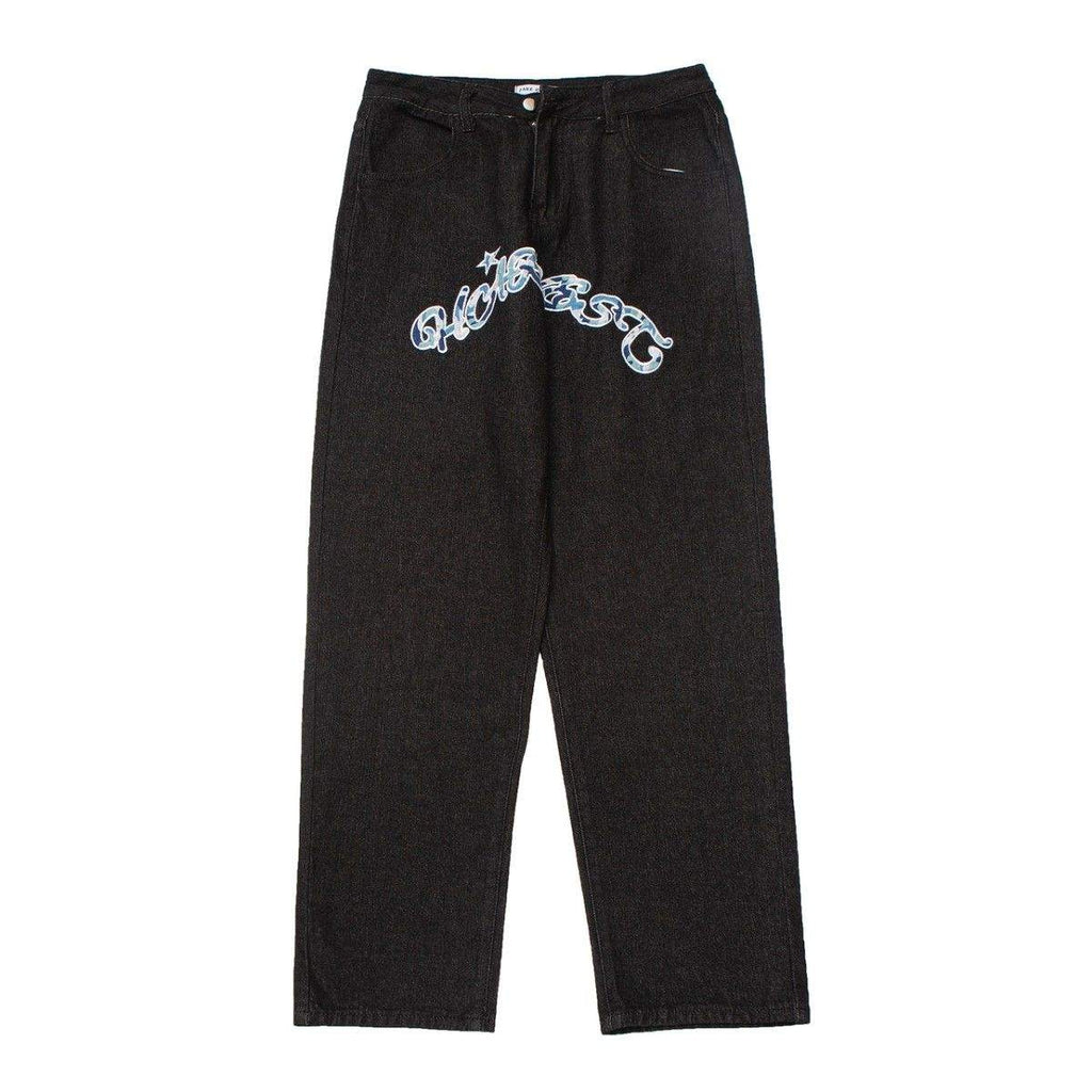 Jean graffiti homme-y2k streetwear