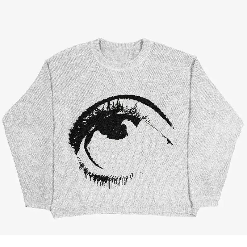 Knit blanc-y2k streetwear