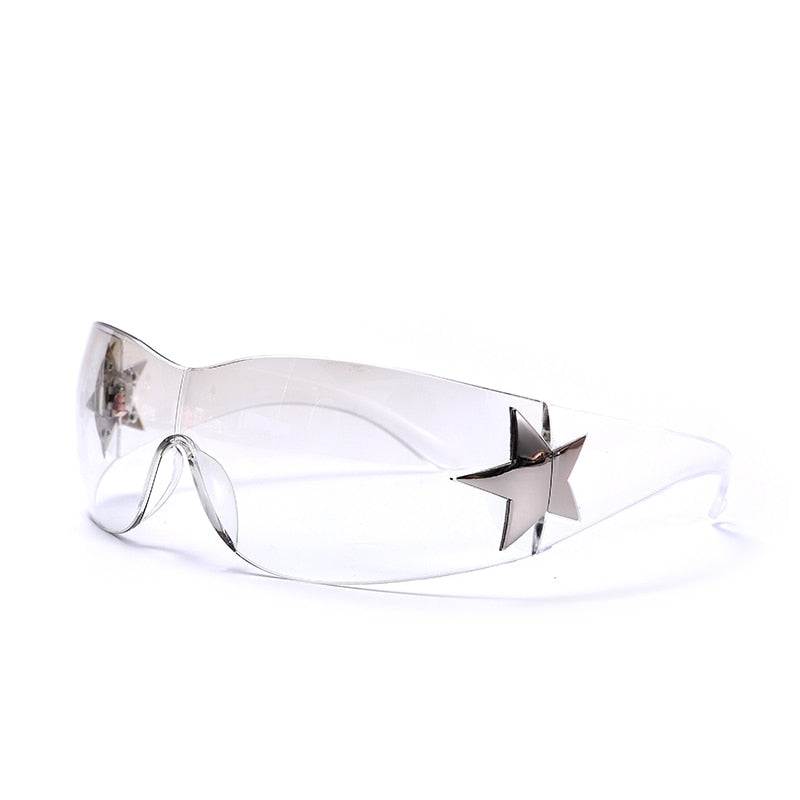 Lunette de soleil étoile-y2k streetwear