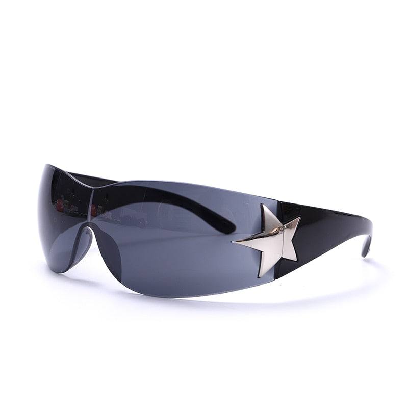Lunette de soleil étoile-y2k streetwear