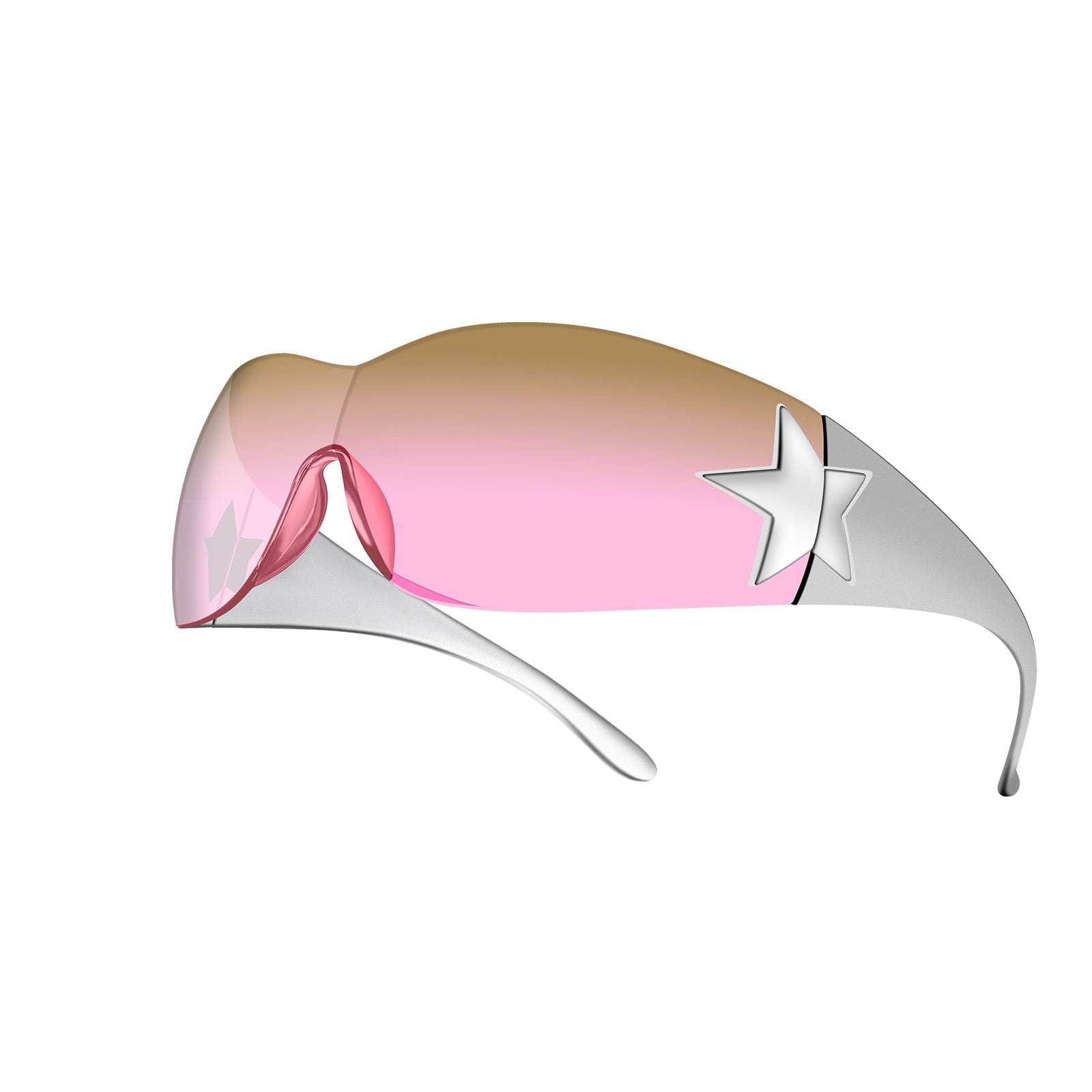 Lunette de soleil étoile-y2k streetwear