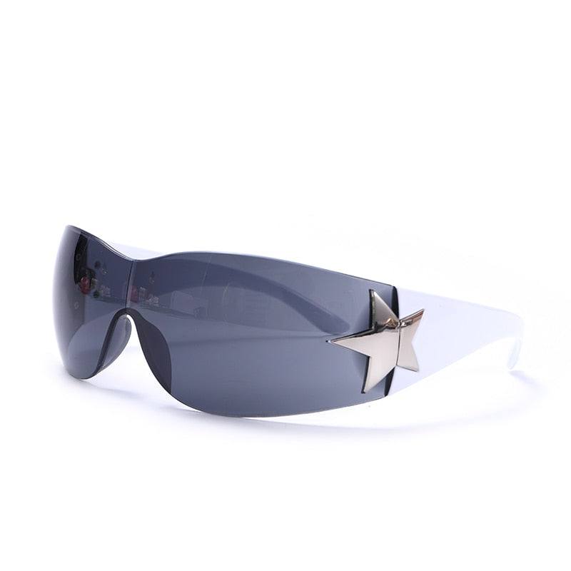 Lunette de soleil étoile-y2k streetwear
