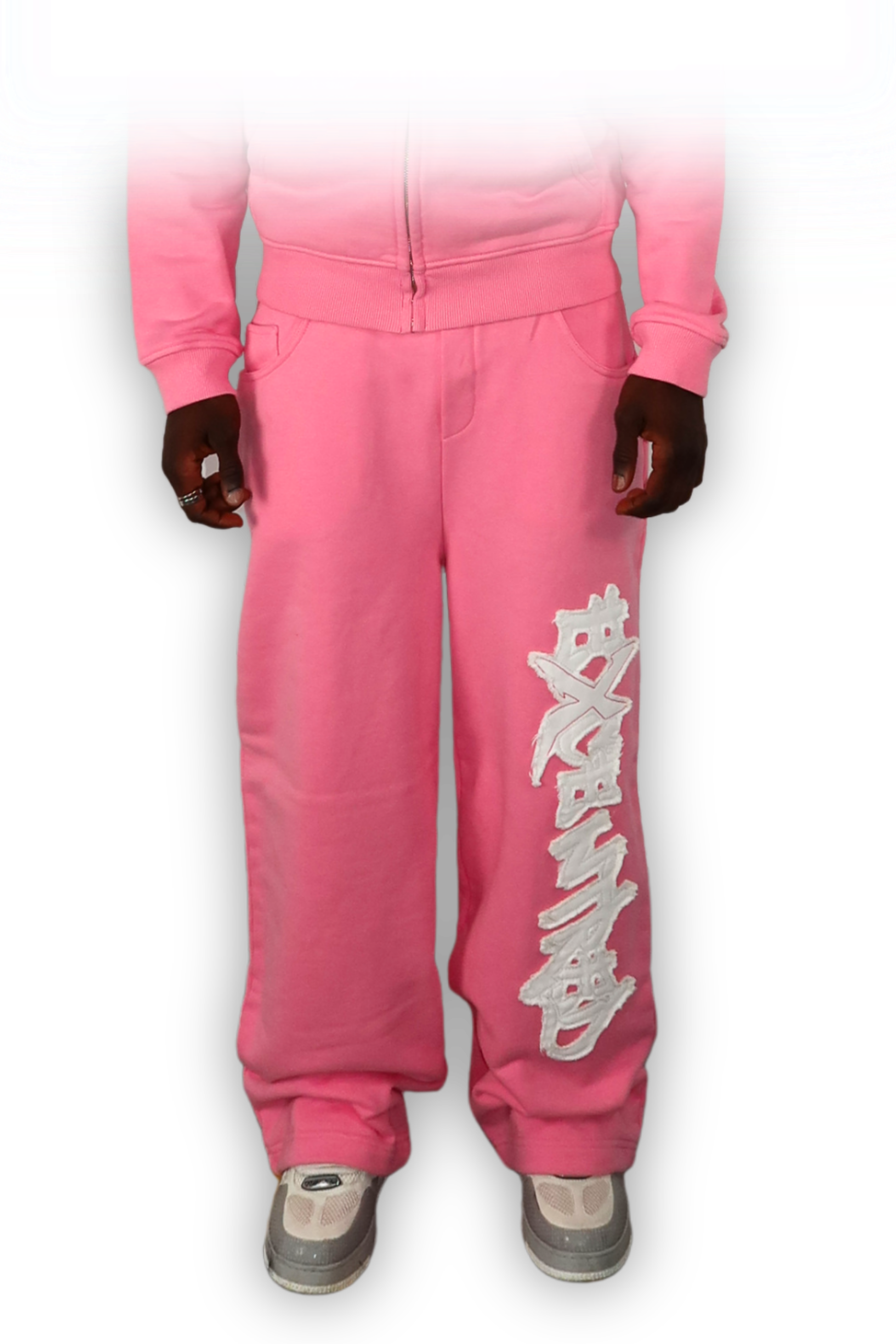 DISTRESSED JOGGER SAKURA  PINK