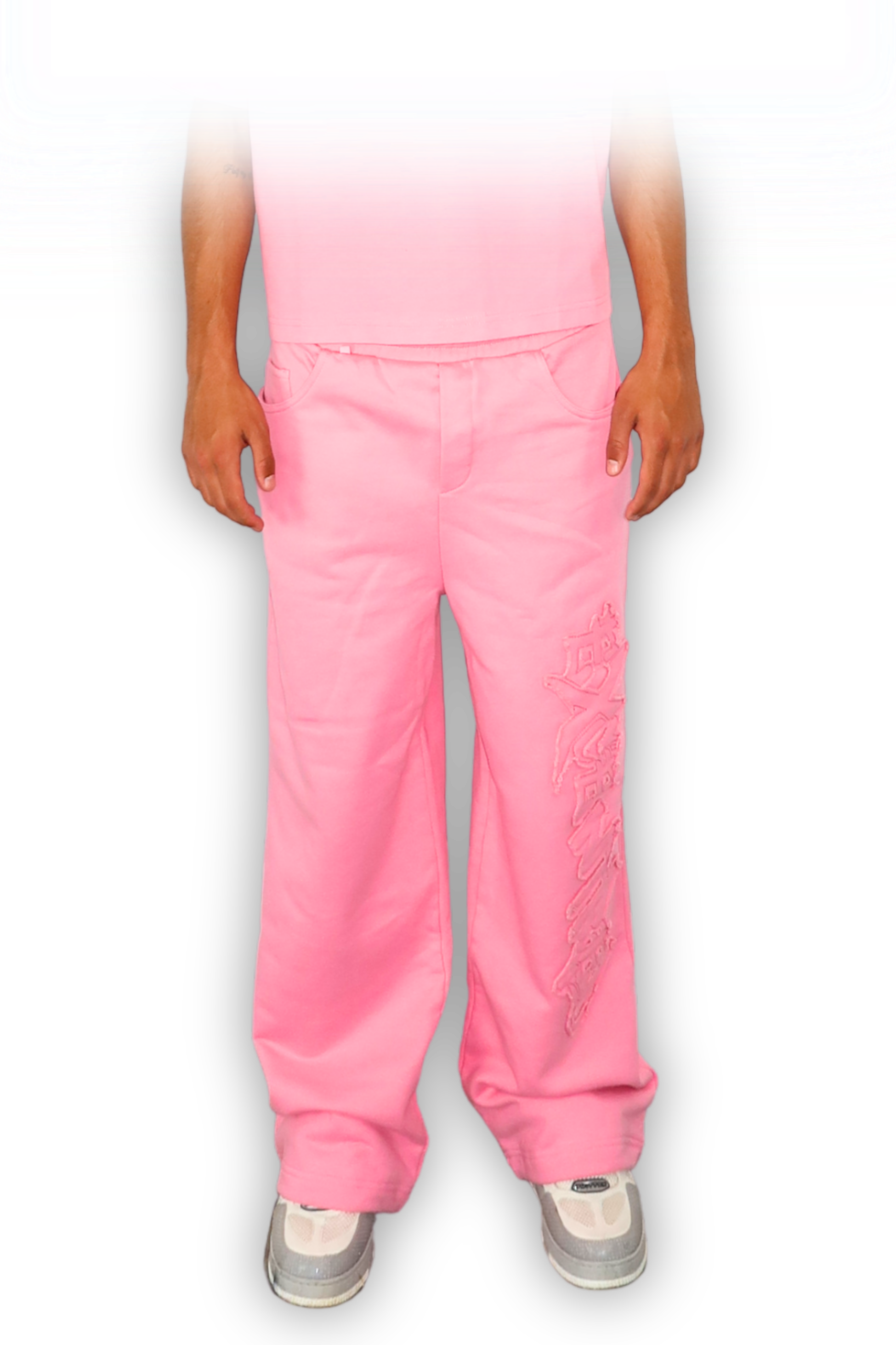 DISTRESSED JOGGER SAKURA  PINK