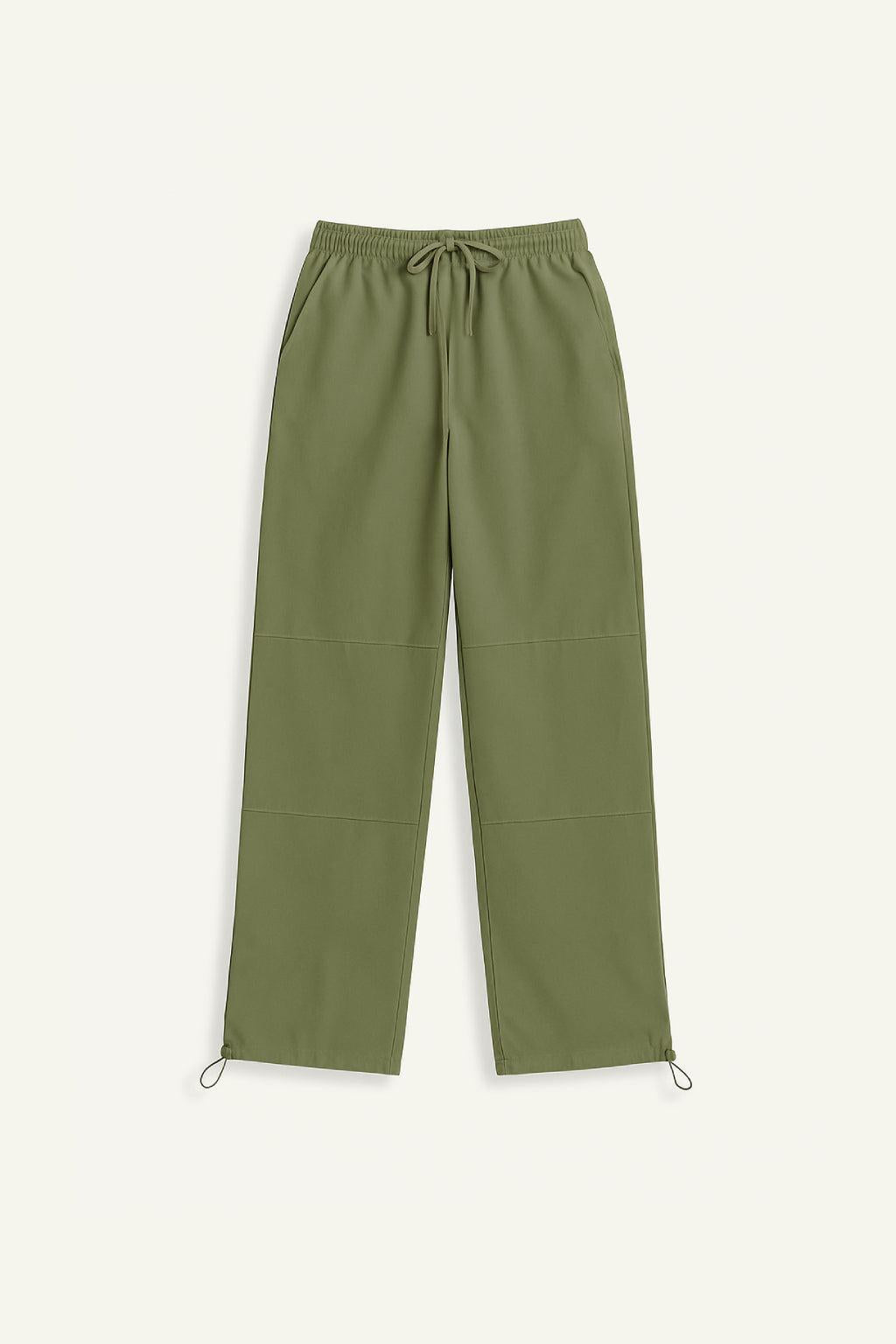 Pantalon parachute kaki
