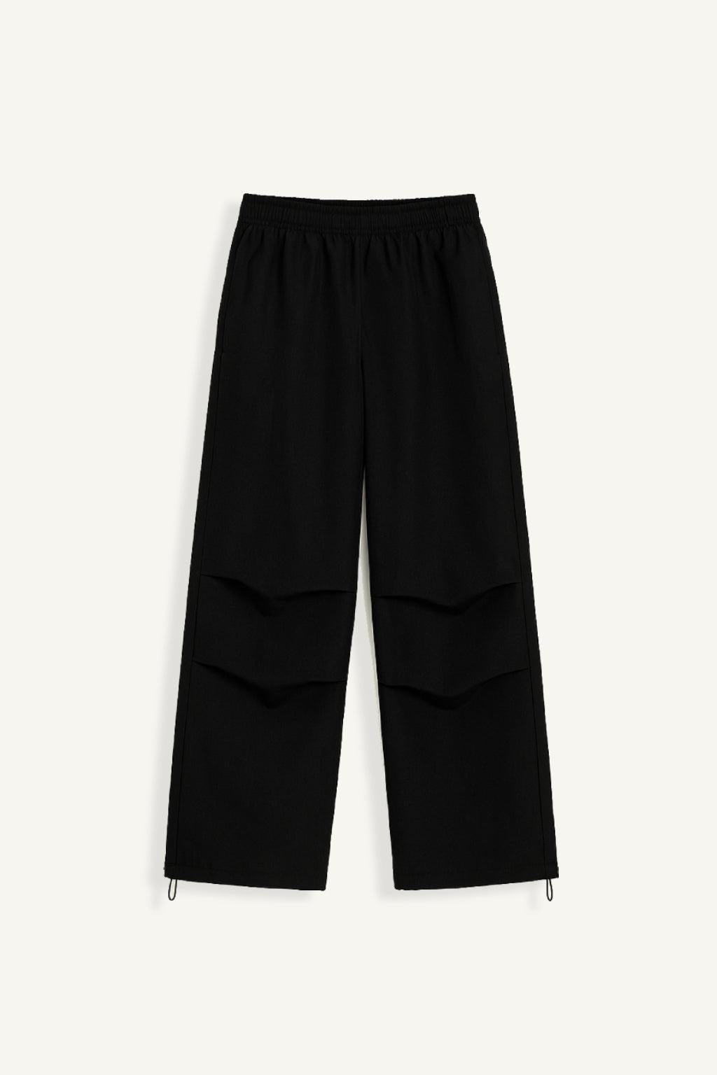Pantalon parachute noir