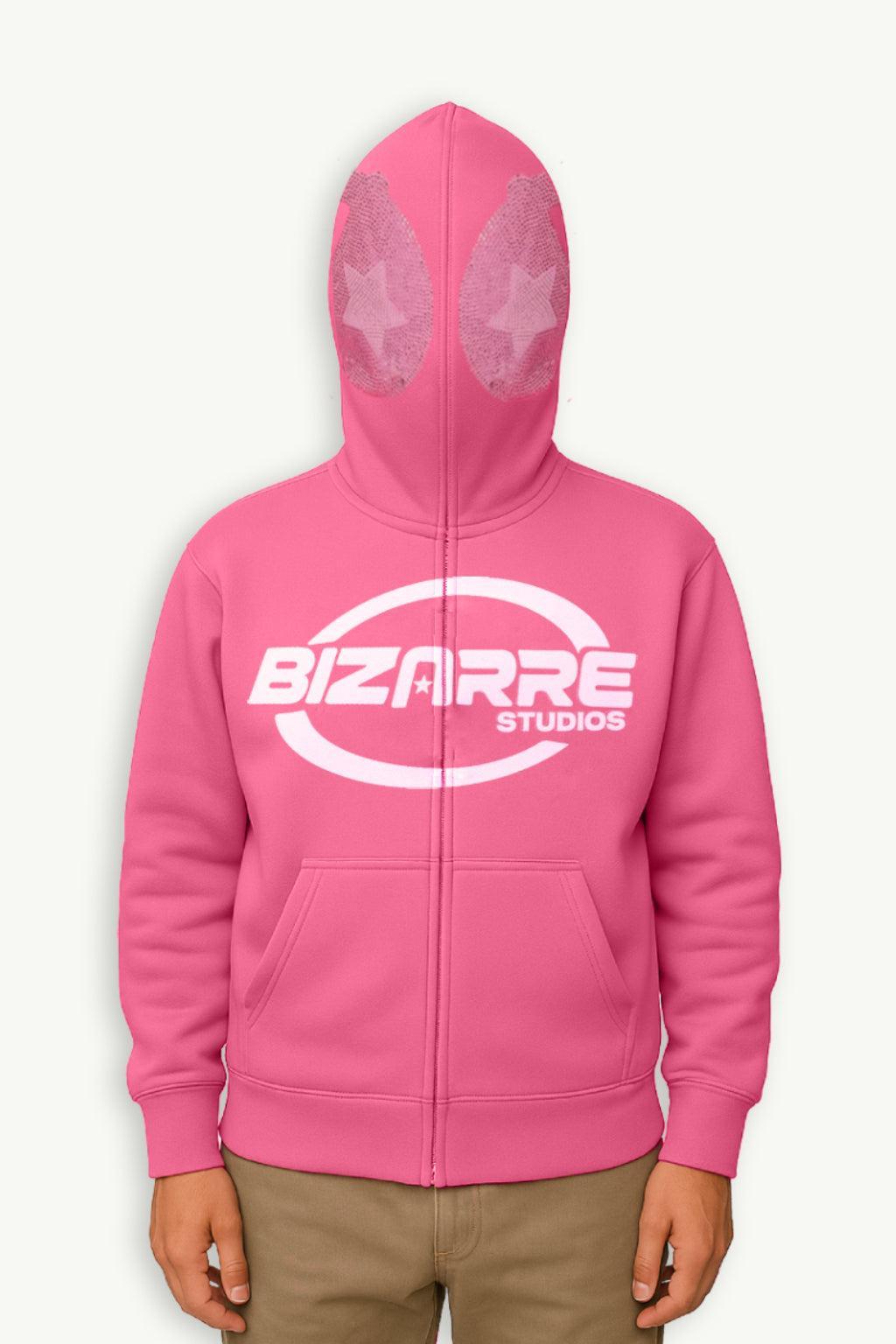Pink full zip hoodie