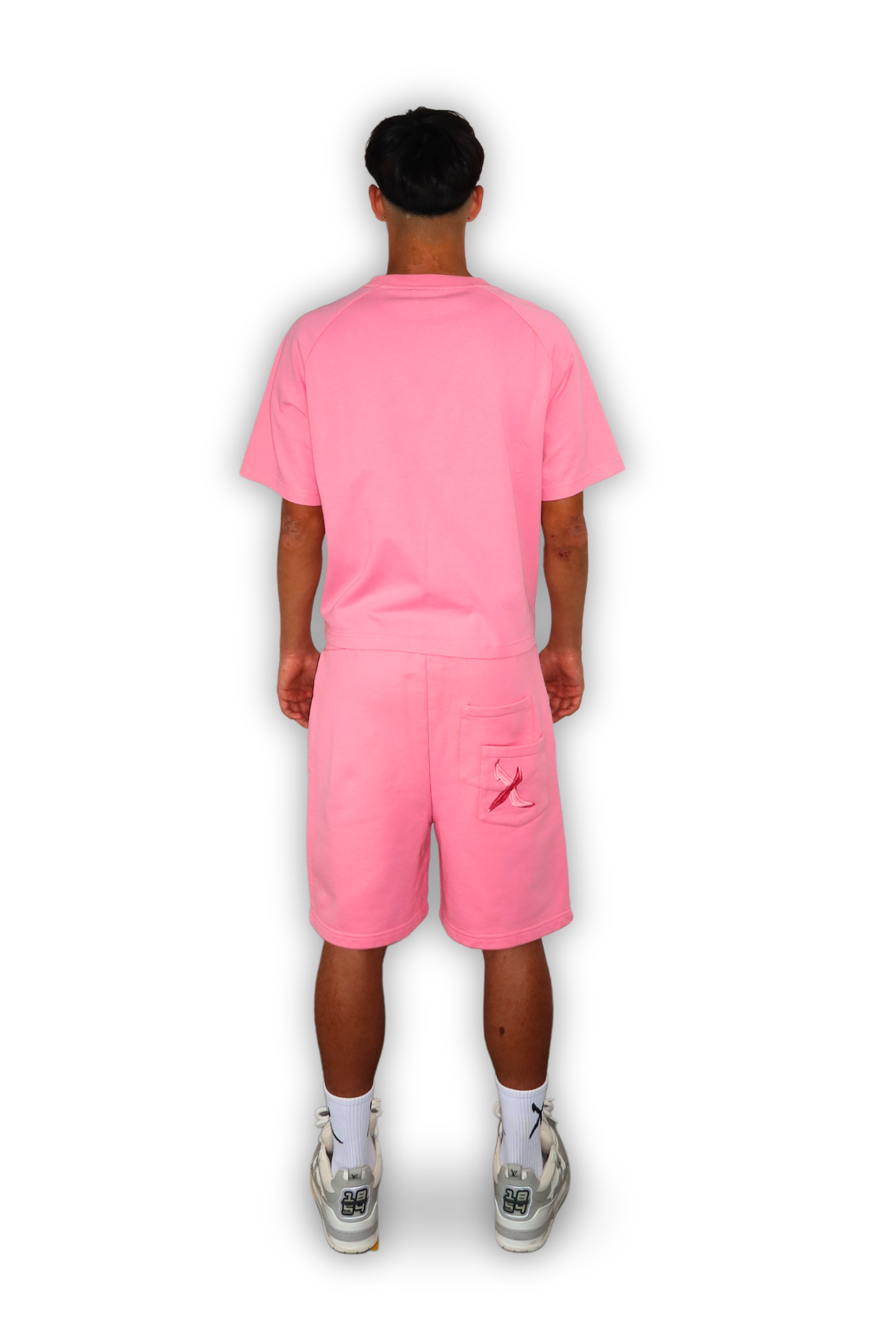 DISTRESSED SHORTS SAKURA PINK