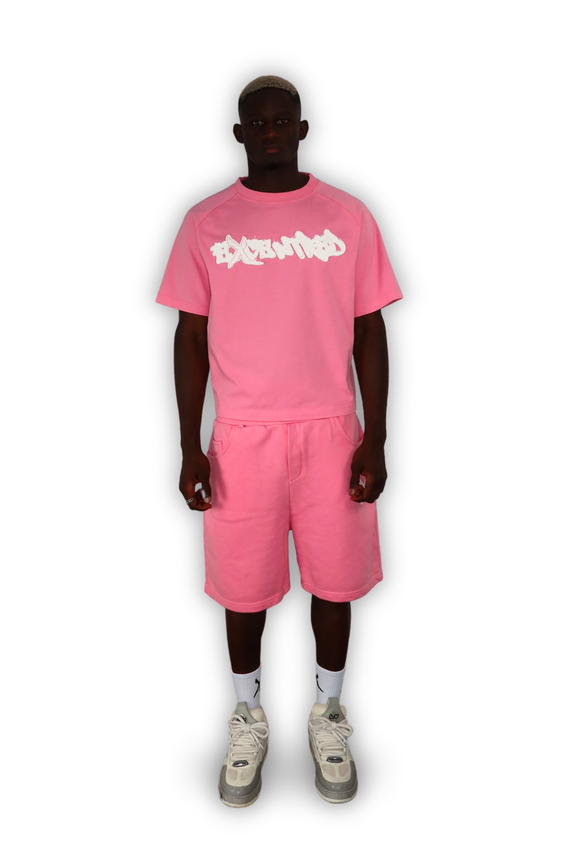 DISTRESSED SHORTS SAKURA PINK