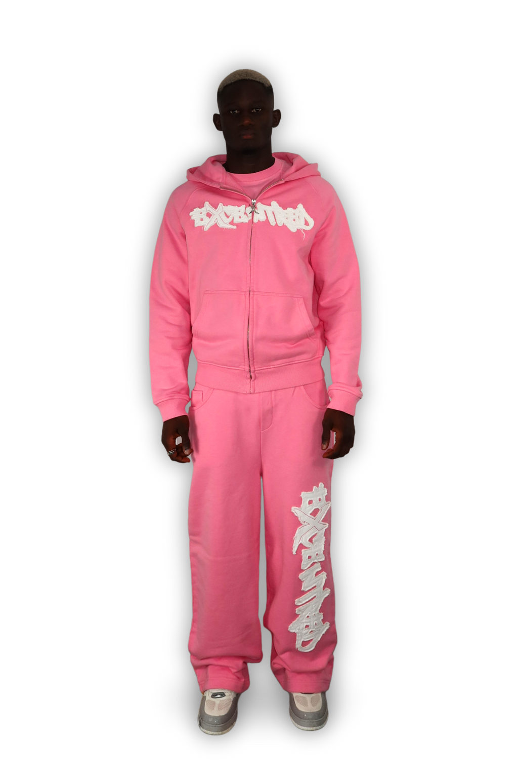 DISTRESSED JOGGER SAKURA  PINK