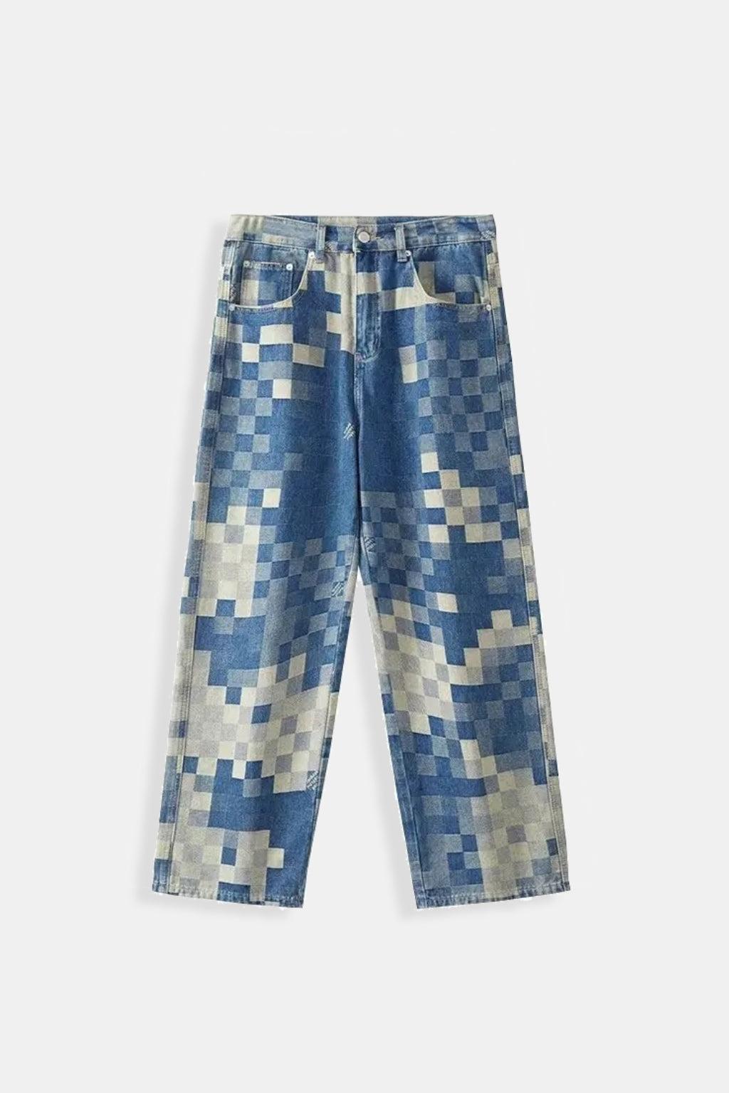 Pixel jean-y2k streetwear