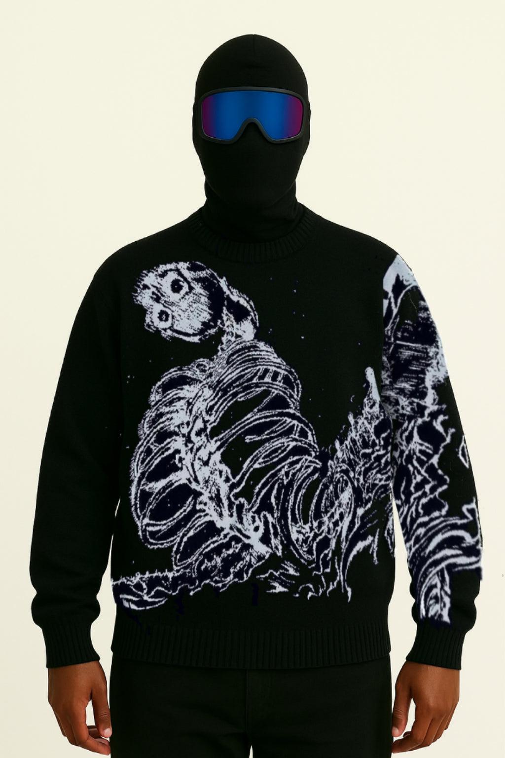 Pull squelette Y2K