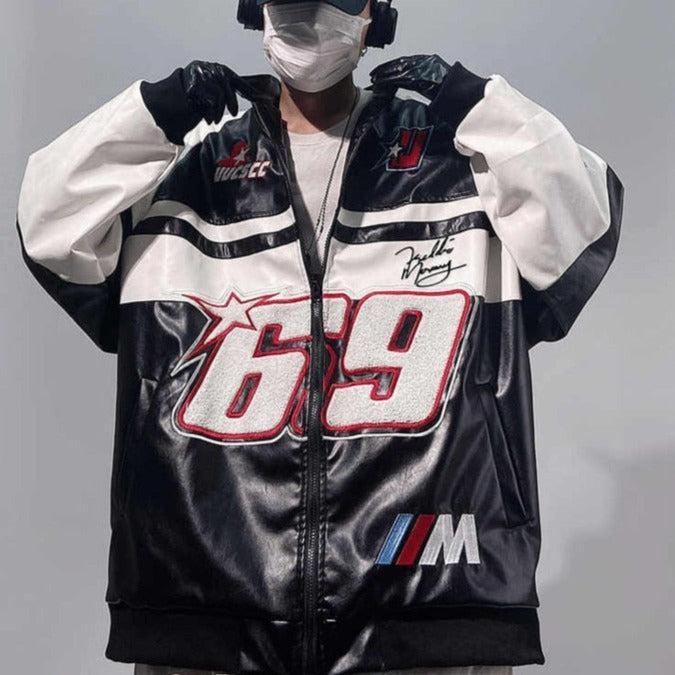 Racing jacket oversized