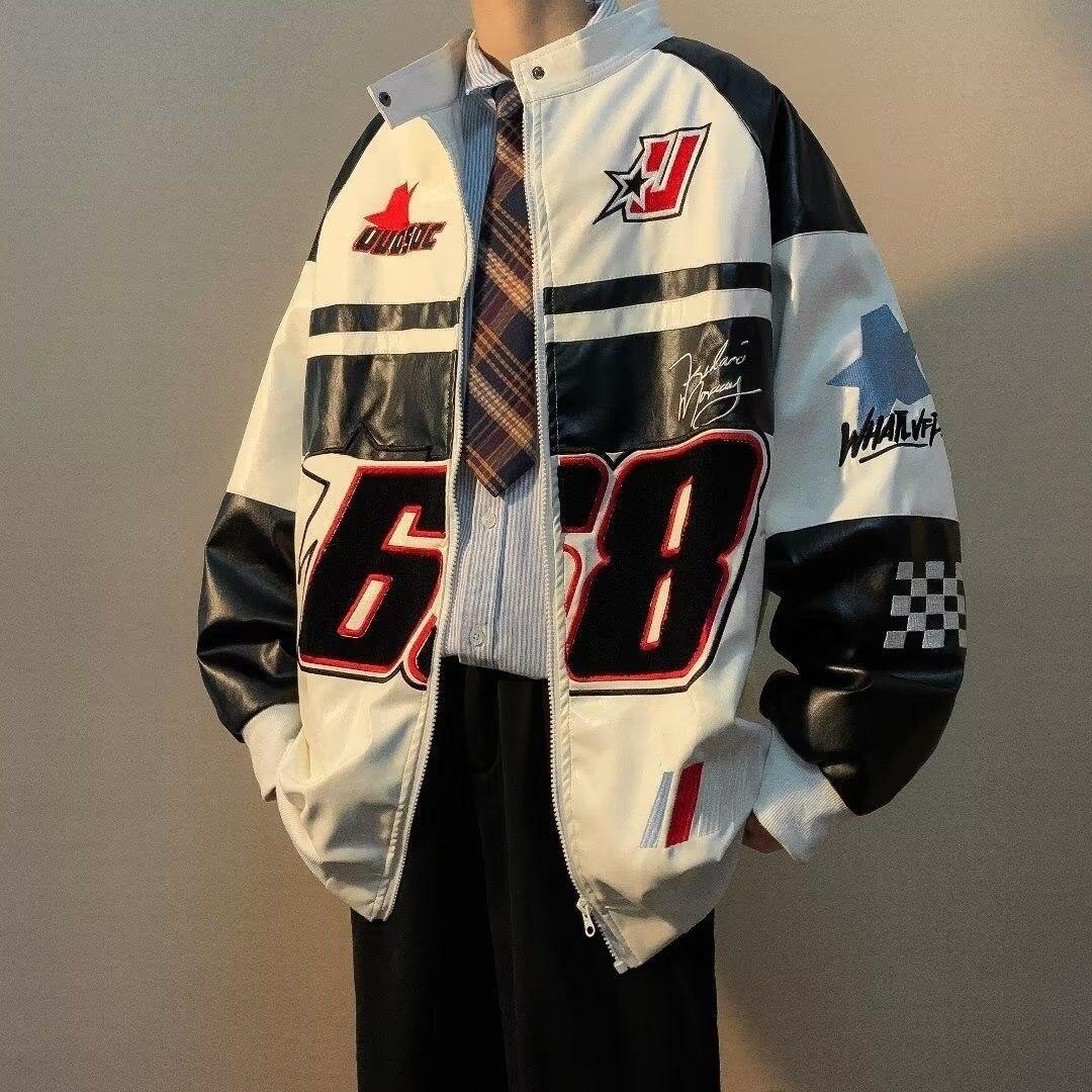 Racing jacket oversized-y2k streetwear