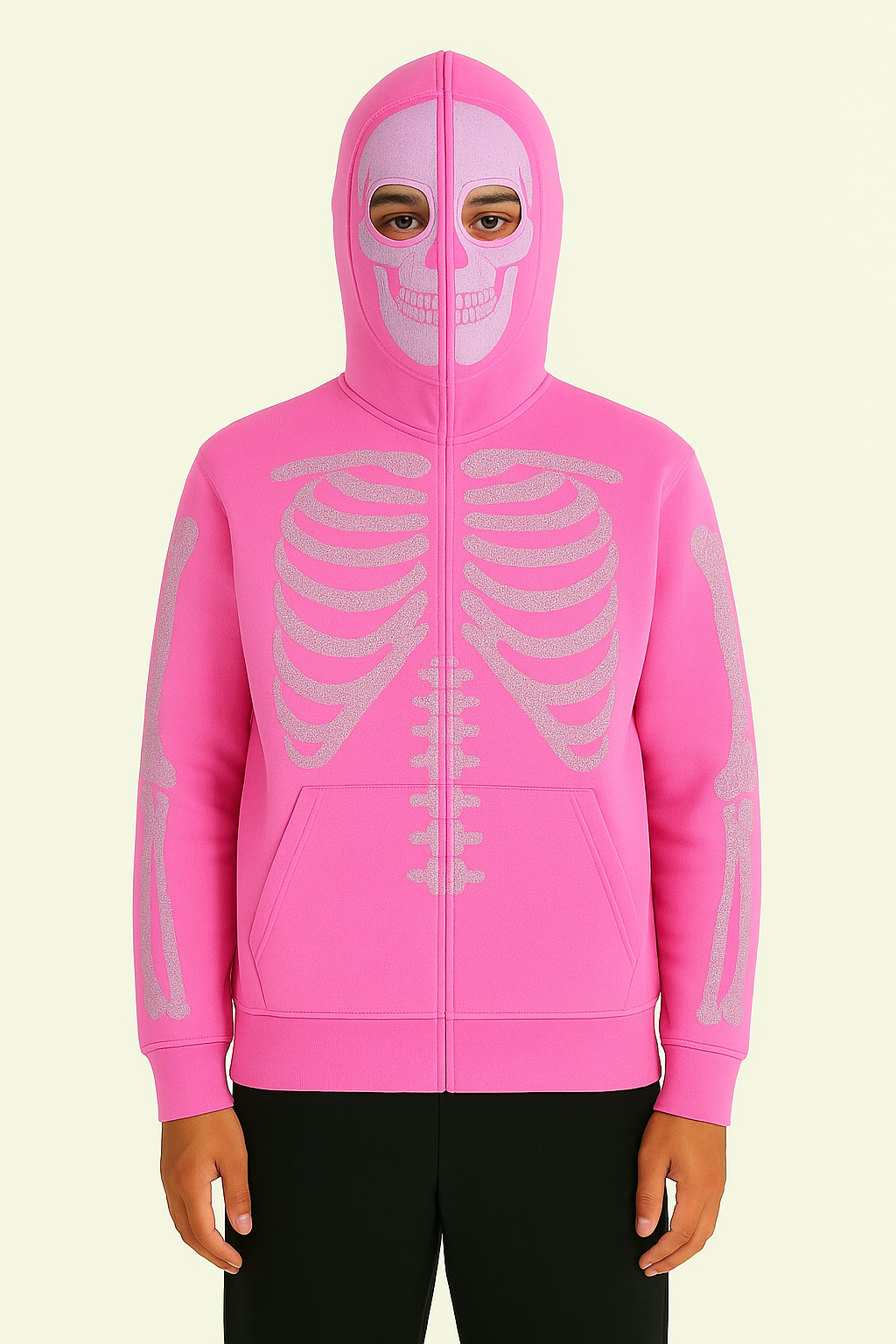 Rhinestone skeleton hoodie