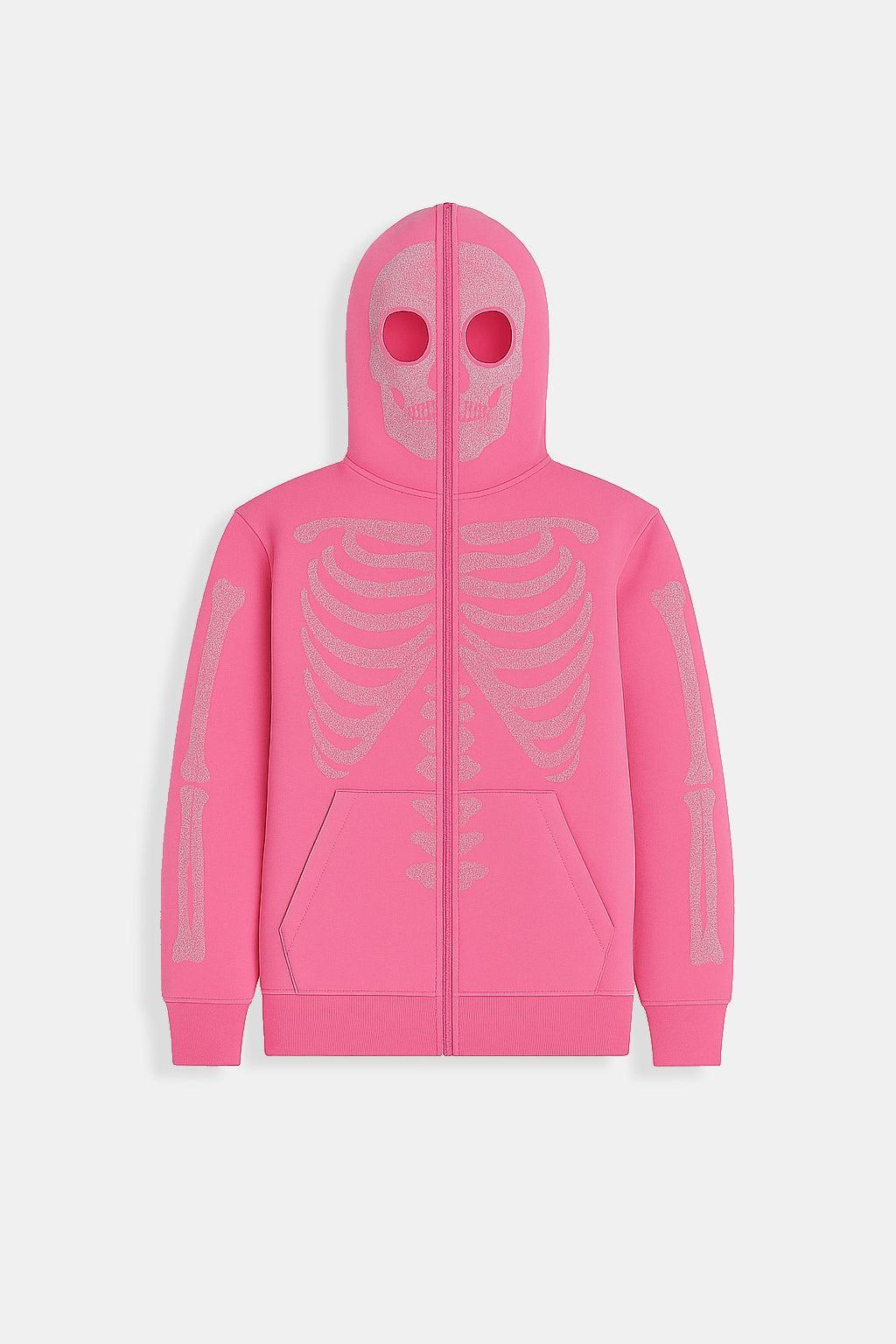 Rhinestone skeleton hoodie