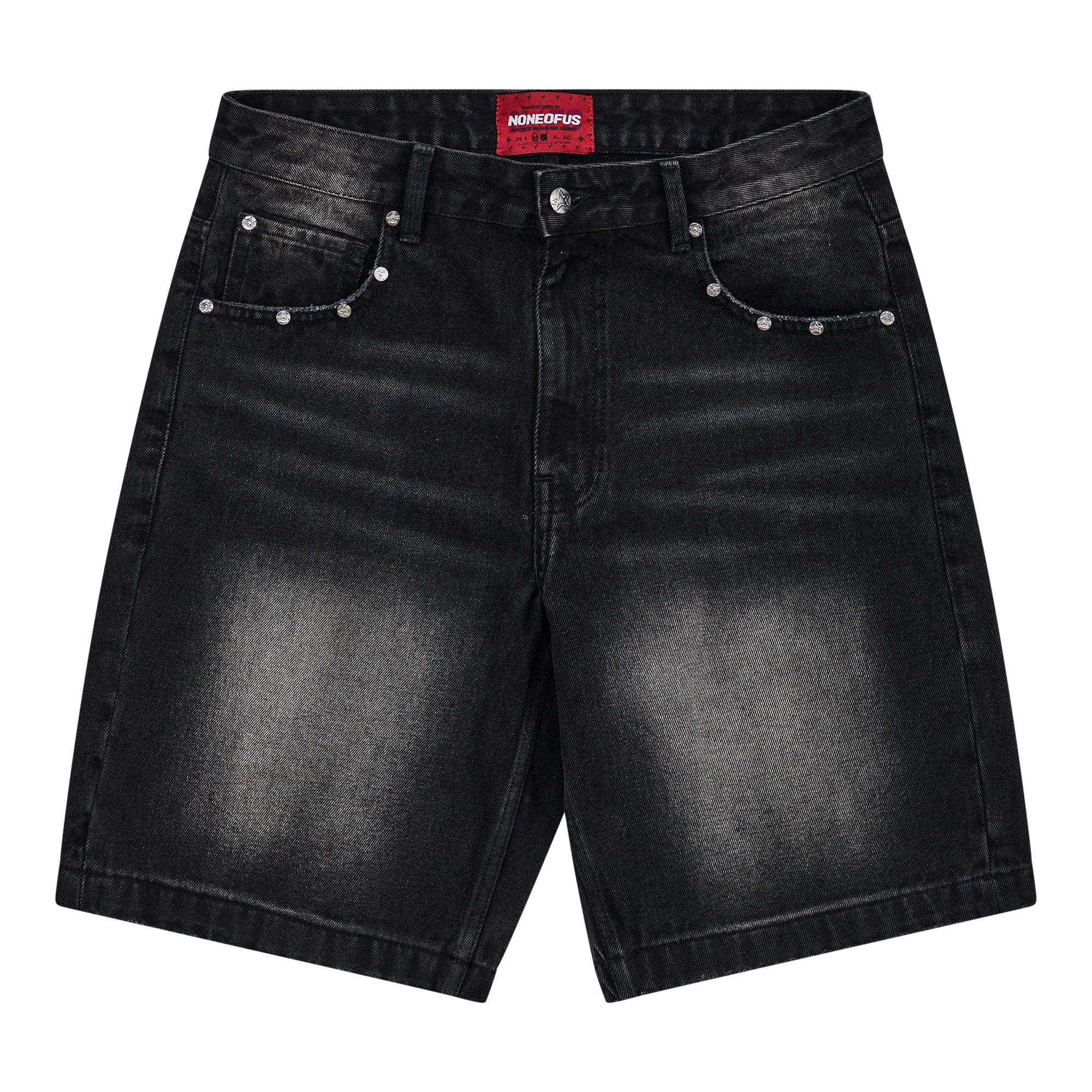 BLACK WASHED JORTS