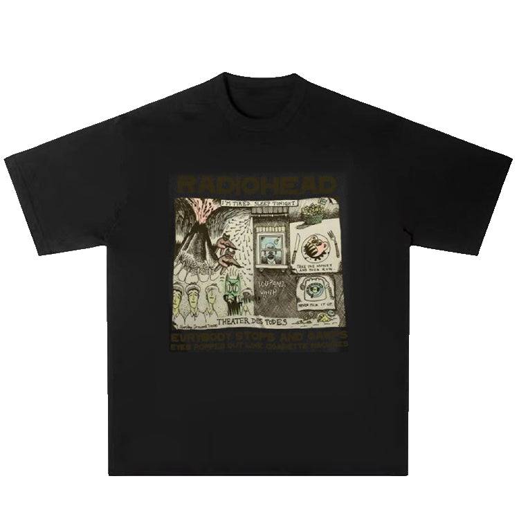 T shirt Radiohead-y2k streetwear