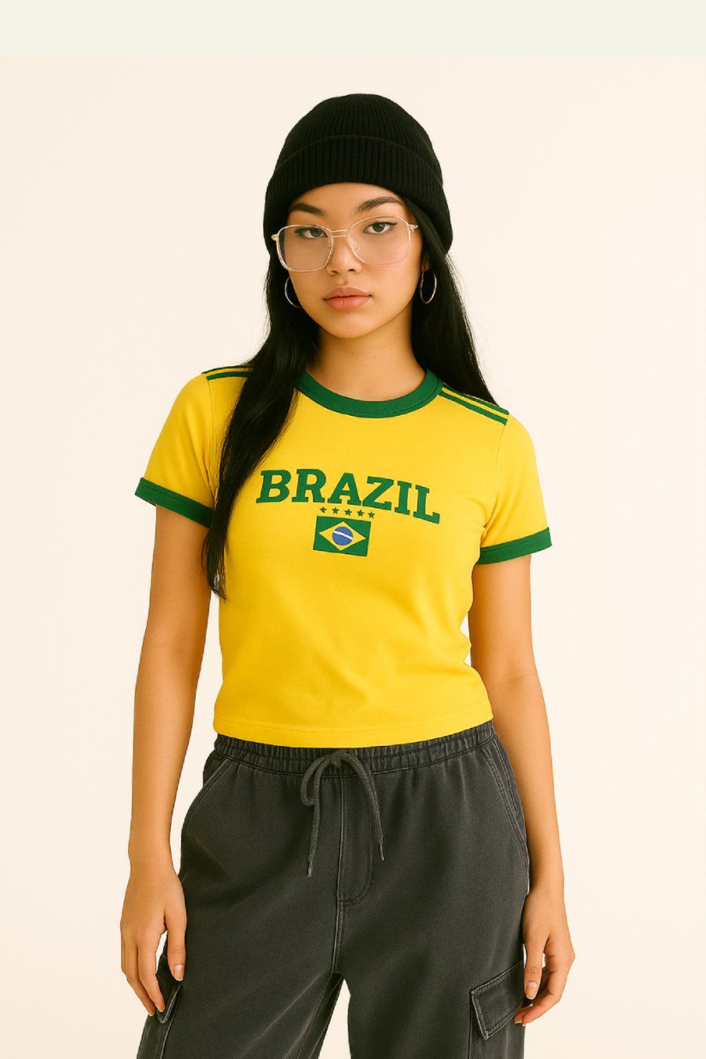 T shirt brésil femme