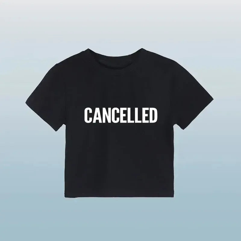 T shirt cancelled-y2k streetwear