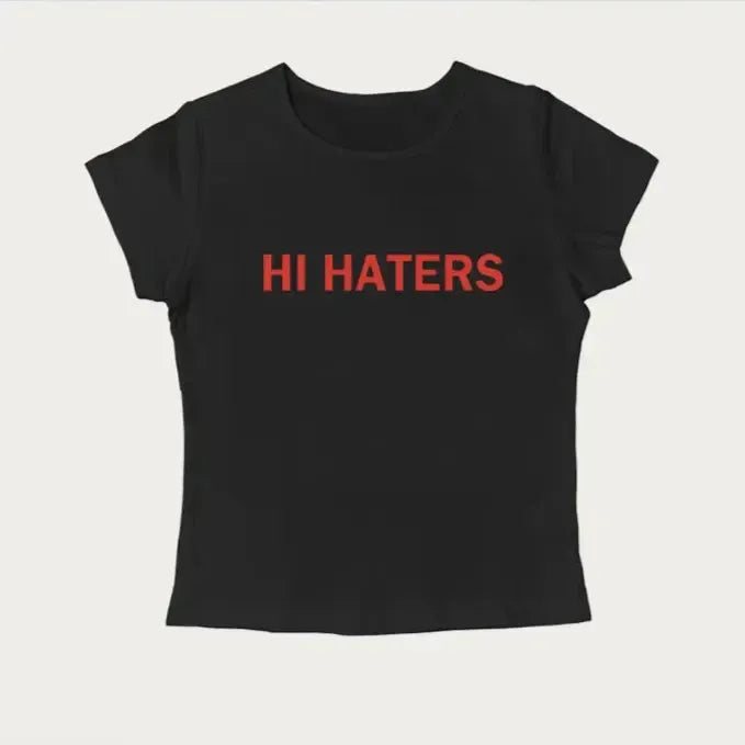 T shirt hi hater-y2k streetwear