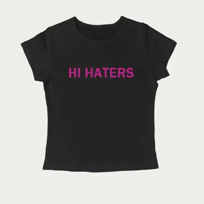 T shirt hi hater-y2k streetwear