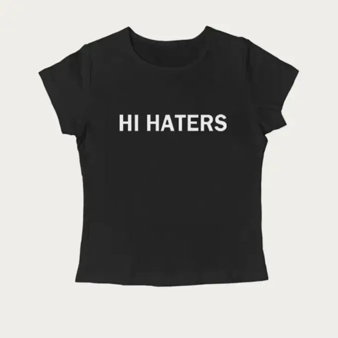 T shirt hi hater-y2k streetwear