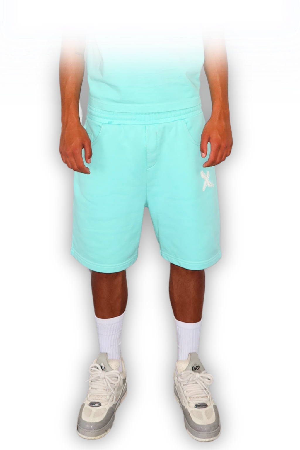 DISTRESSED SHORTS CRYSTAL TIFFANY