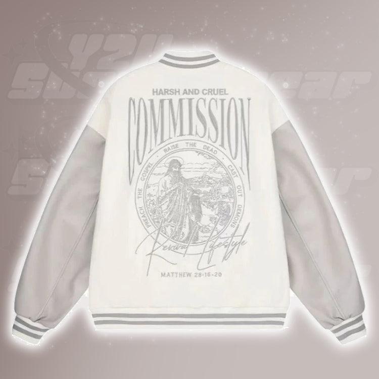 Varsity jacket beige